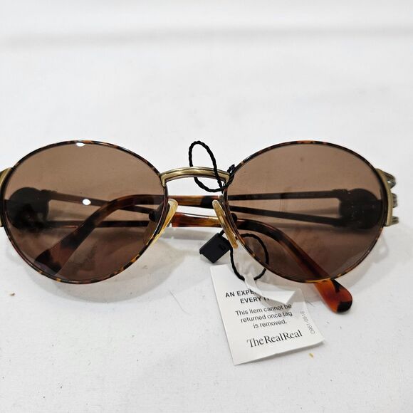 Vintage Fendi Tortoise Shell Rounded Sunglasses FS 149 Unisex Brown Frame Shades - Picture 6 of 15